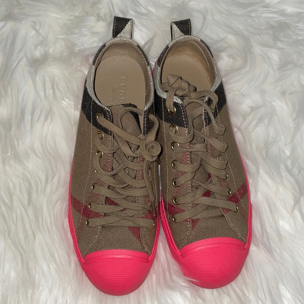 💜Burberry Bourbon low Sneakers - Picture 2 of 14